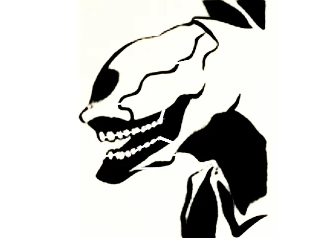 Evangelion Mass Production Unit Grinning Stencil