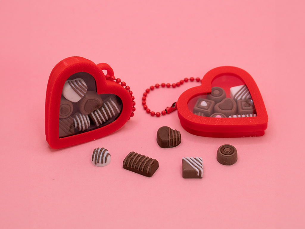 Valentines Chocolate Shaker Fidget Charm