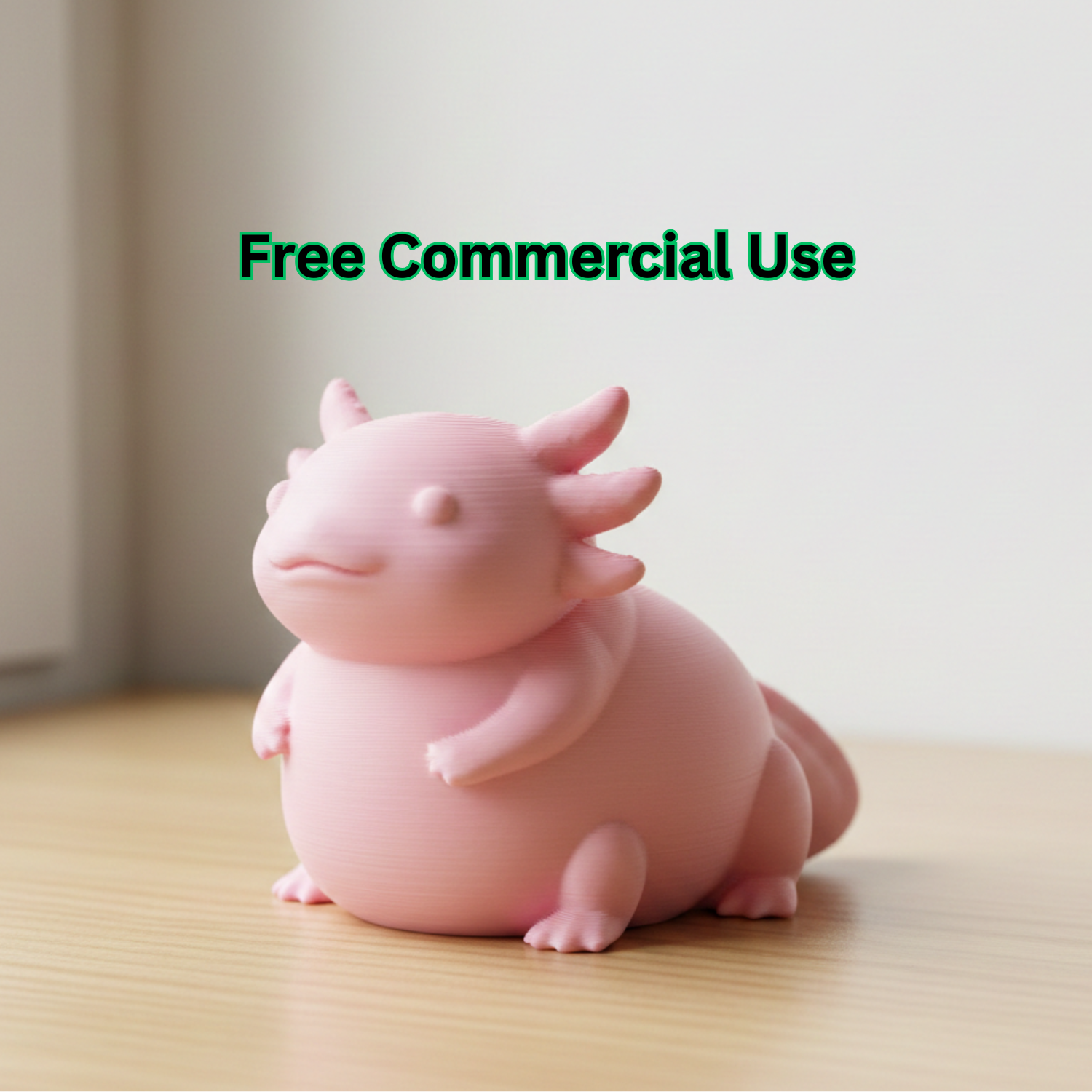 Cute Axolotl Desk Figure