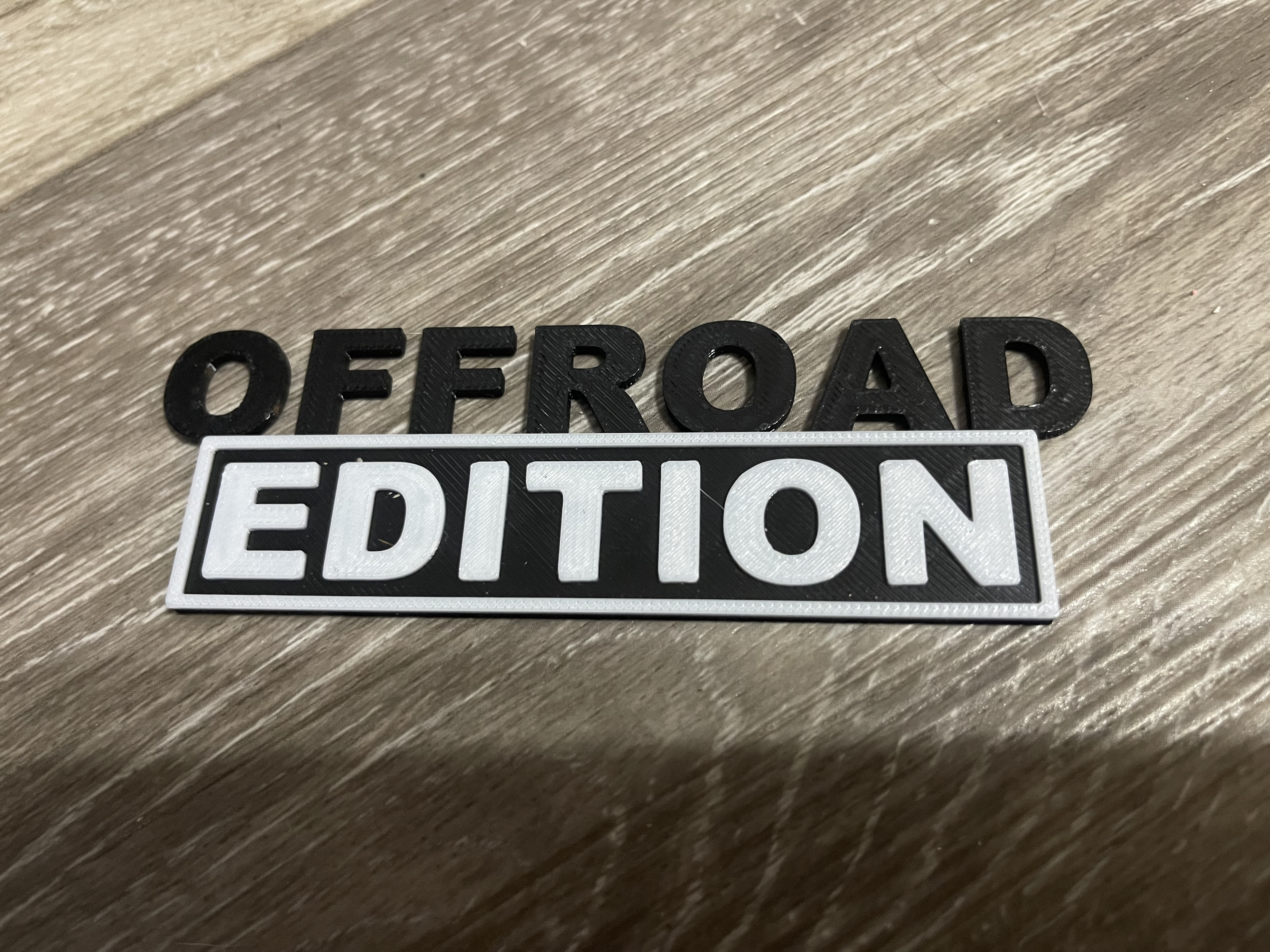 OFFROAD EDITION BADGE EMBLEM-NO SUPPORTS