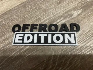 OFFROAD EDITION BADGE EMBLEM-NO SUPPORTS