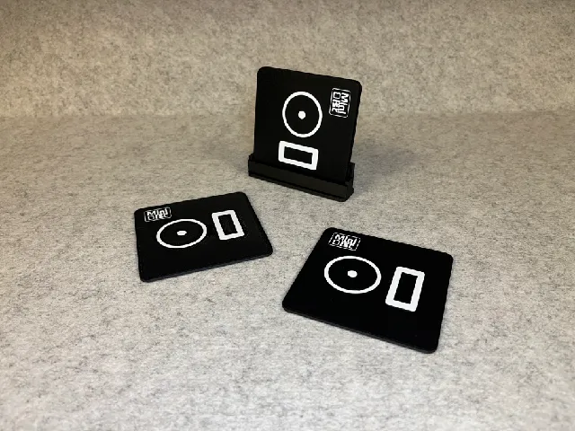 MiniDisc cup coaster set