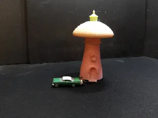 N scale mushroom lighthouse.