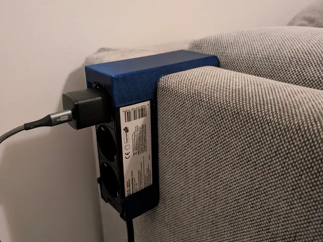 Power Outlet Strip Couch Mount