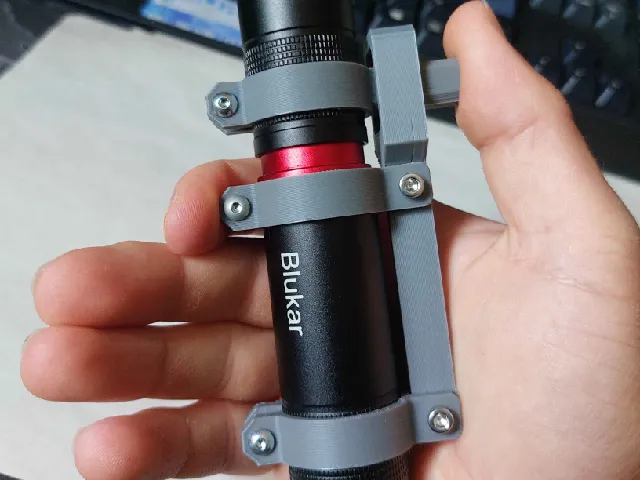 Thumb-Slide Zoom Actuator for Zoomable Flashlights (+Mount Version)