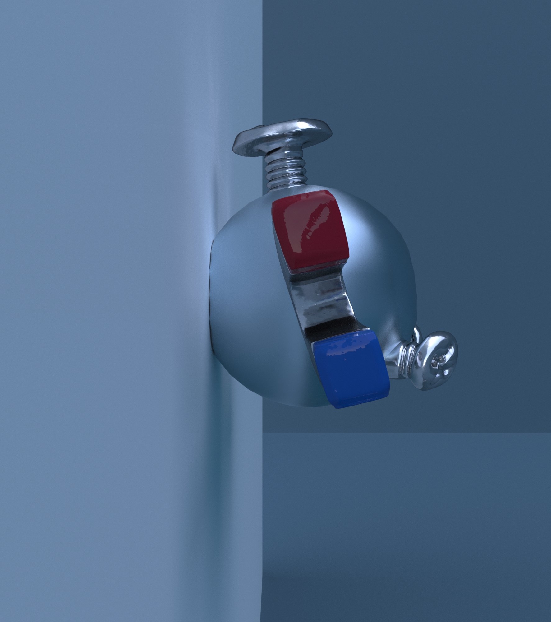 ℗081 Magnemite fridge magnet 3D print