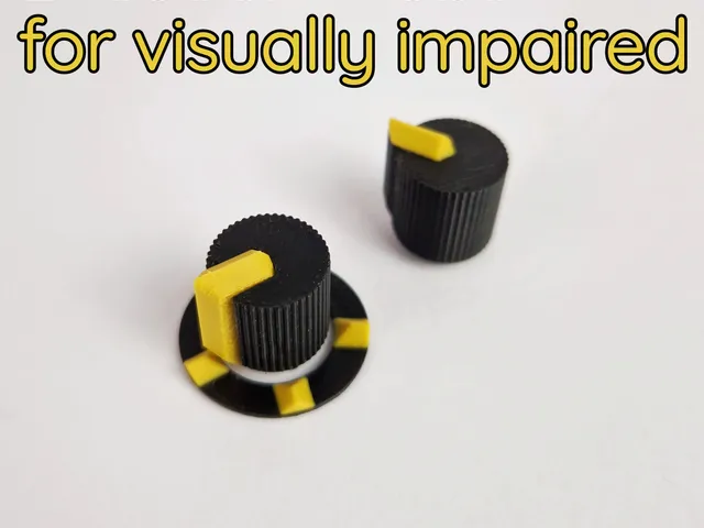 Hercules encoder knobs for visually impaired - color changing NOT required
