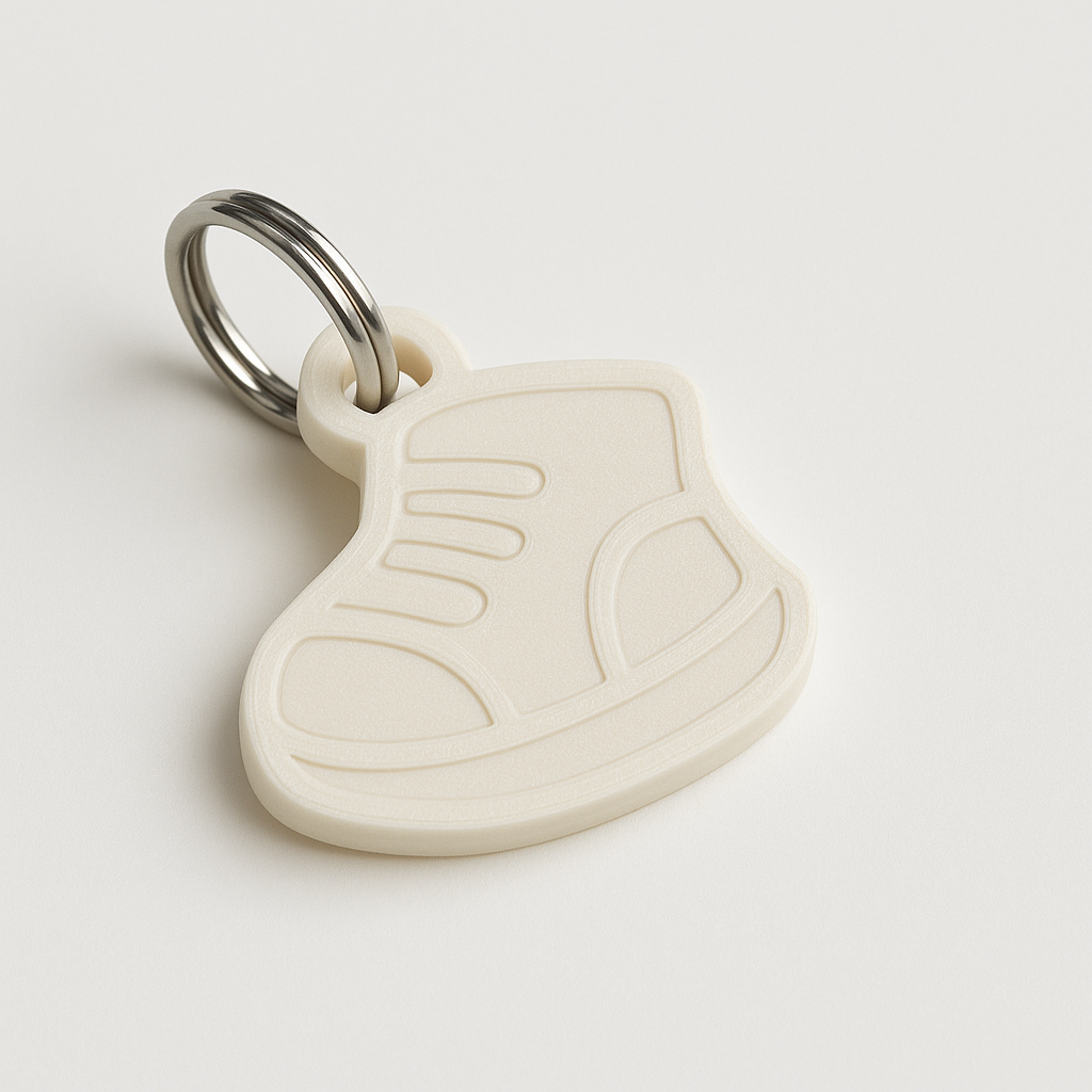 3D Printed Shoe Keychain - Cute Boot Design in Multiple Colors