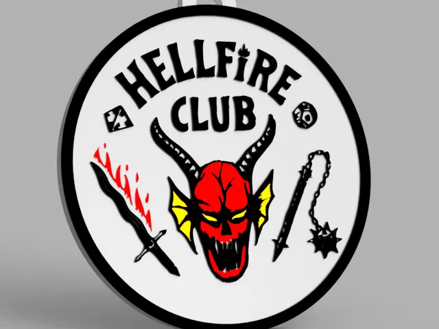 Stranger Things - HellFire Club KeyChain