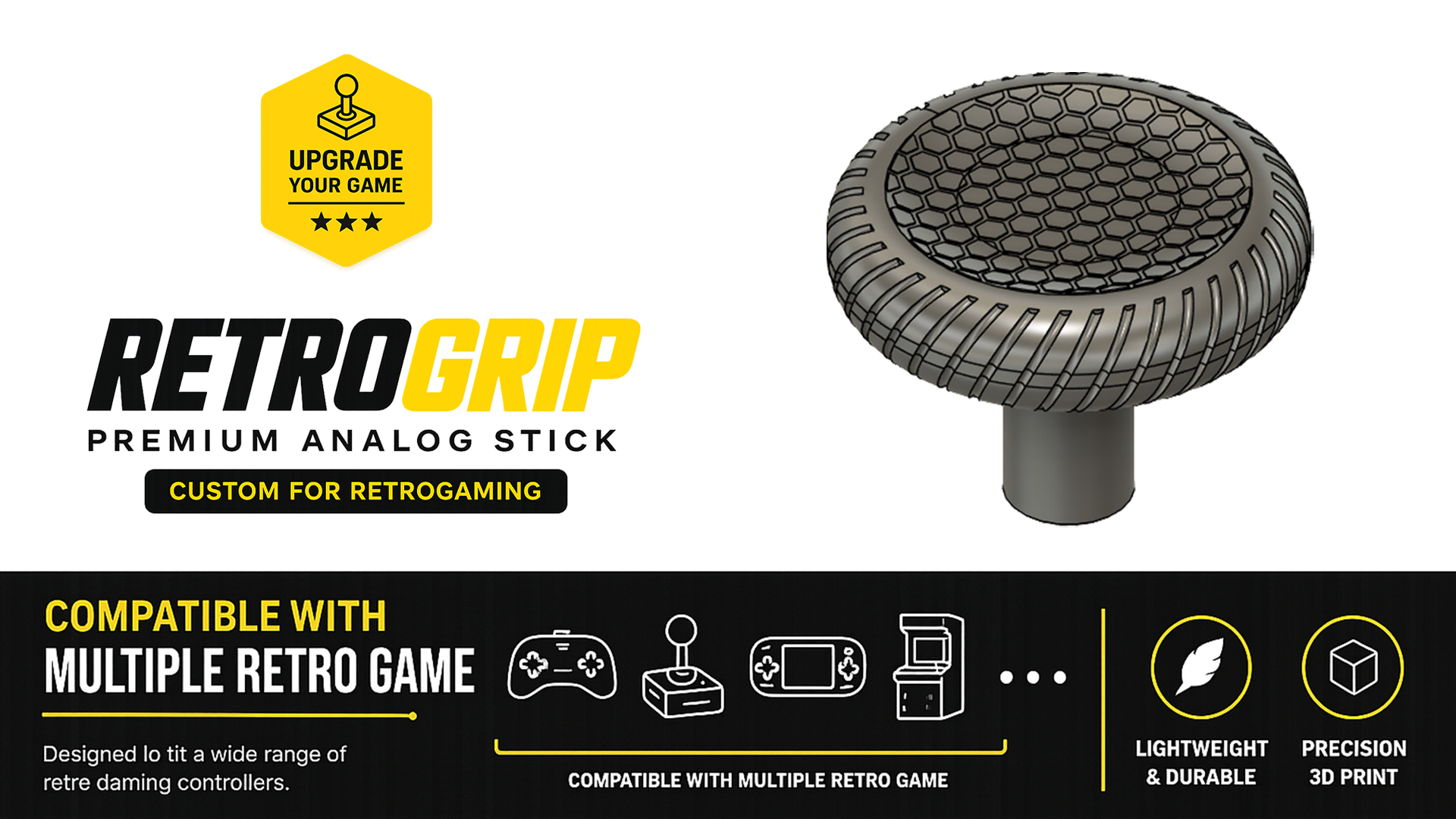 RETROGRIP – Premium Analog Stick for Retrogaming