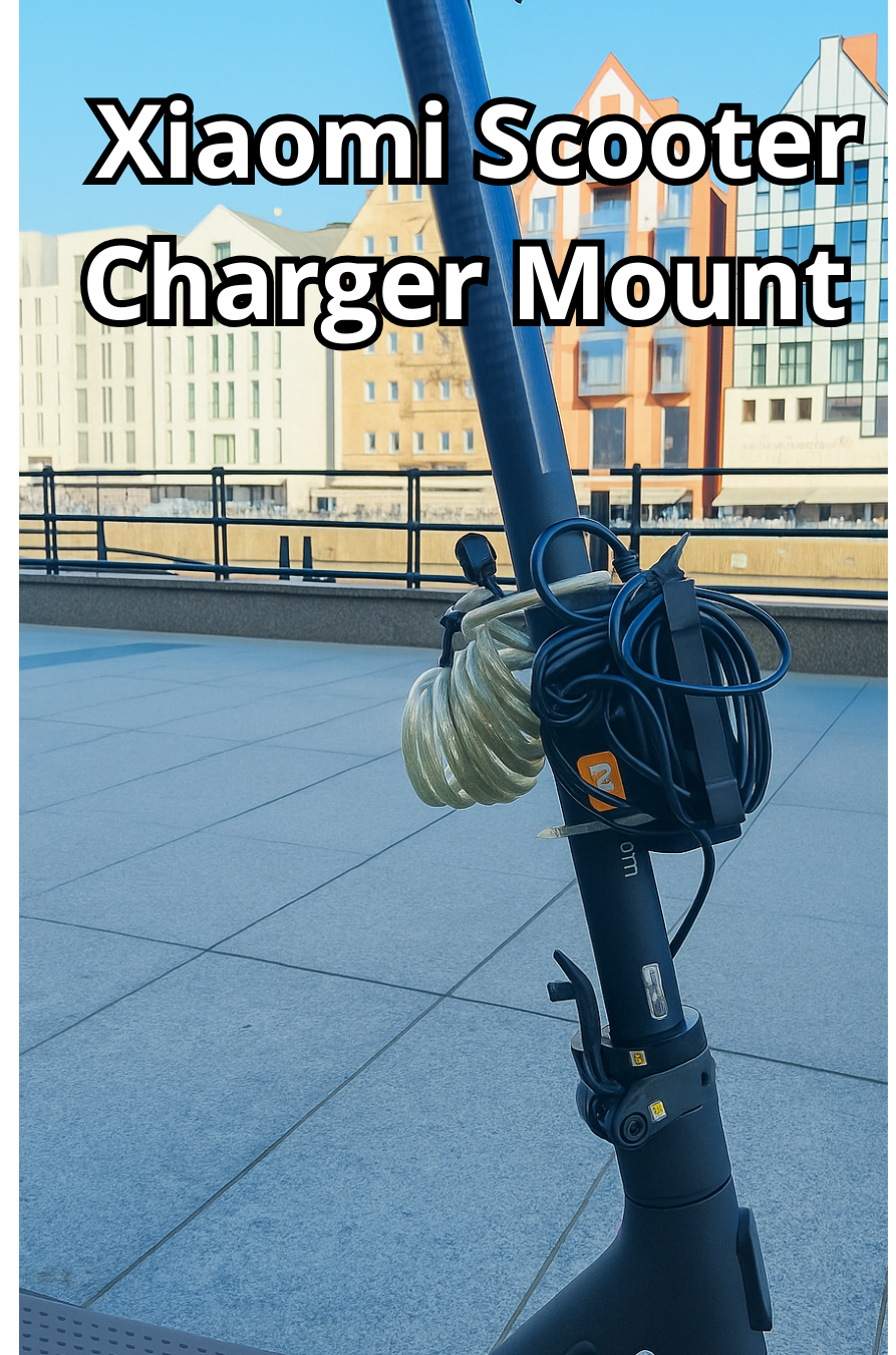 Xiaomi Scooter Charger Mount – Dual Cable Orientation