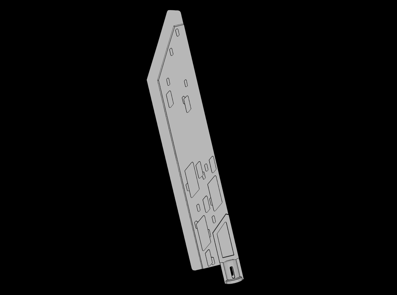 Lego Compatible (65184.dat) Large Figure Weapon Sword Blade with Bar Single Edge