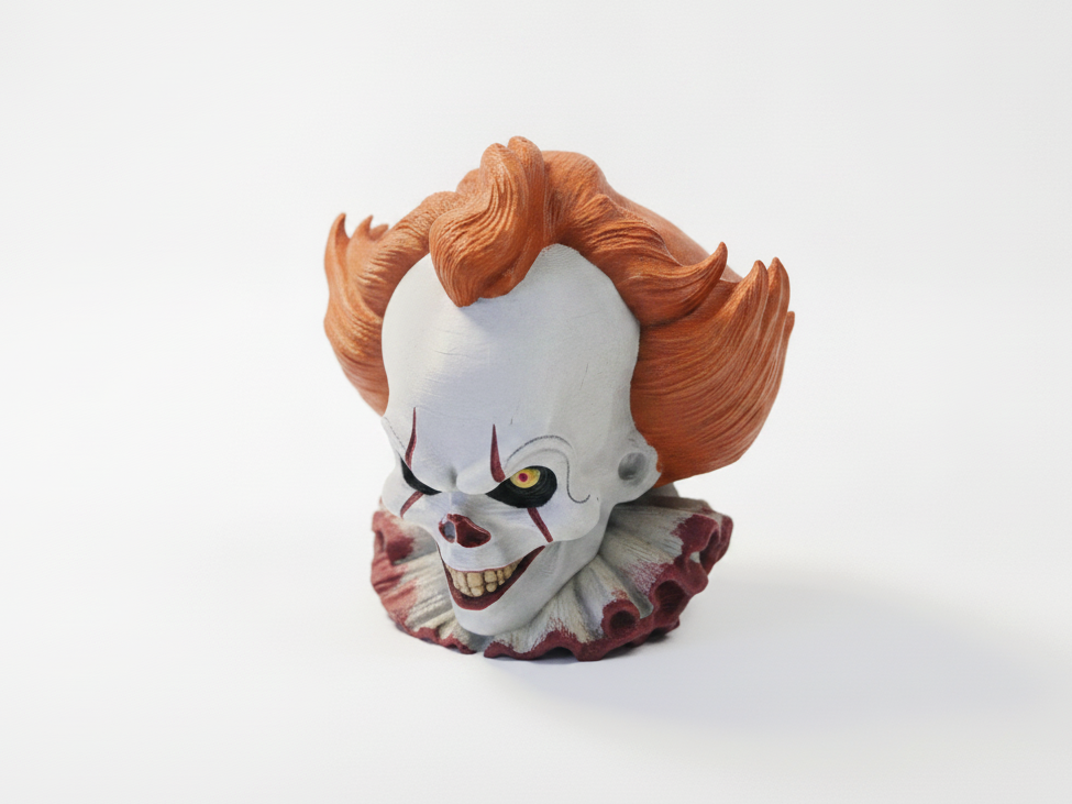 Pennywise Skull Horror Sculpture 3D Printable