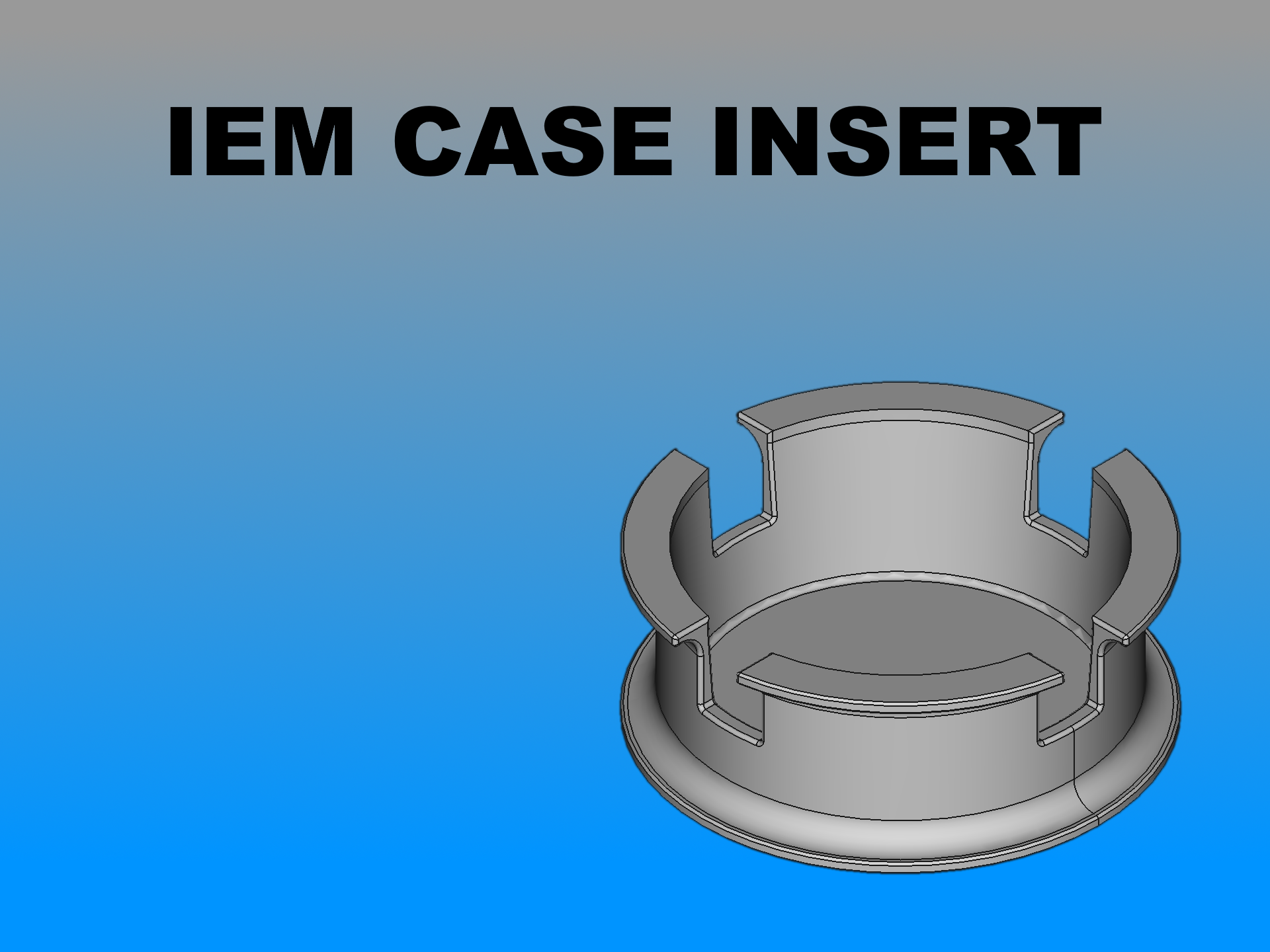 Round IEM Case Insert
