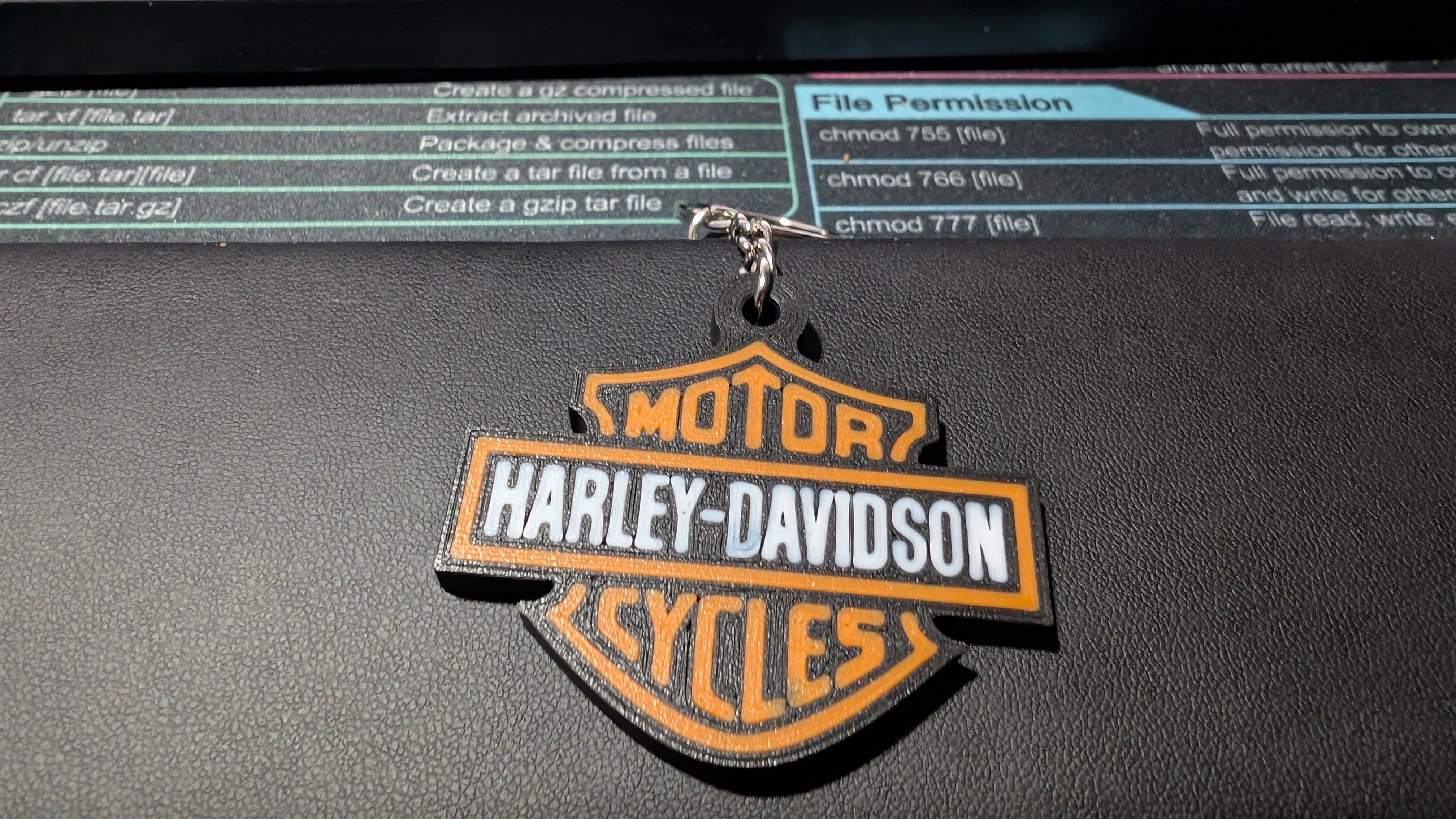 Harley Davidson key chain double sides