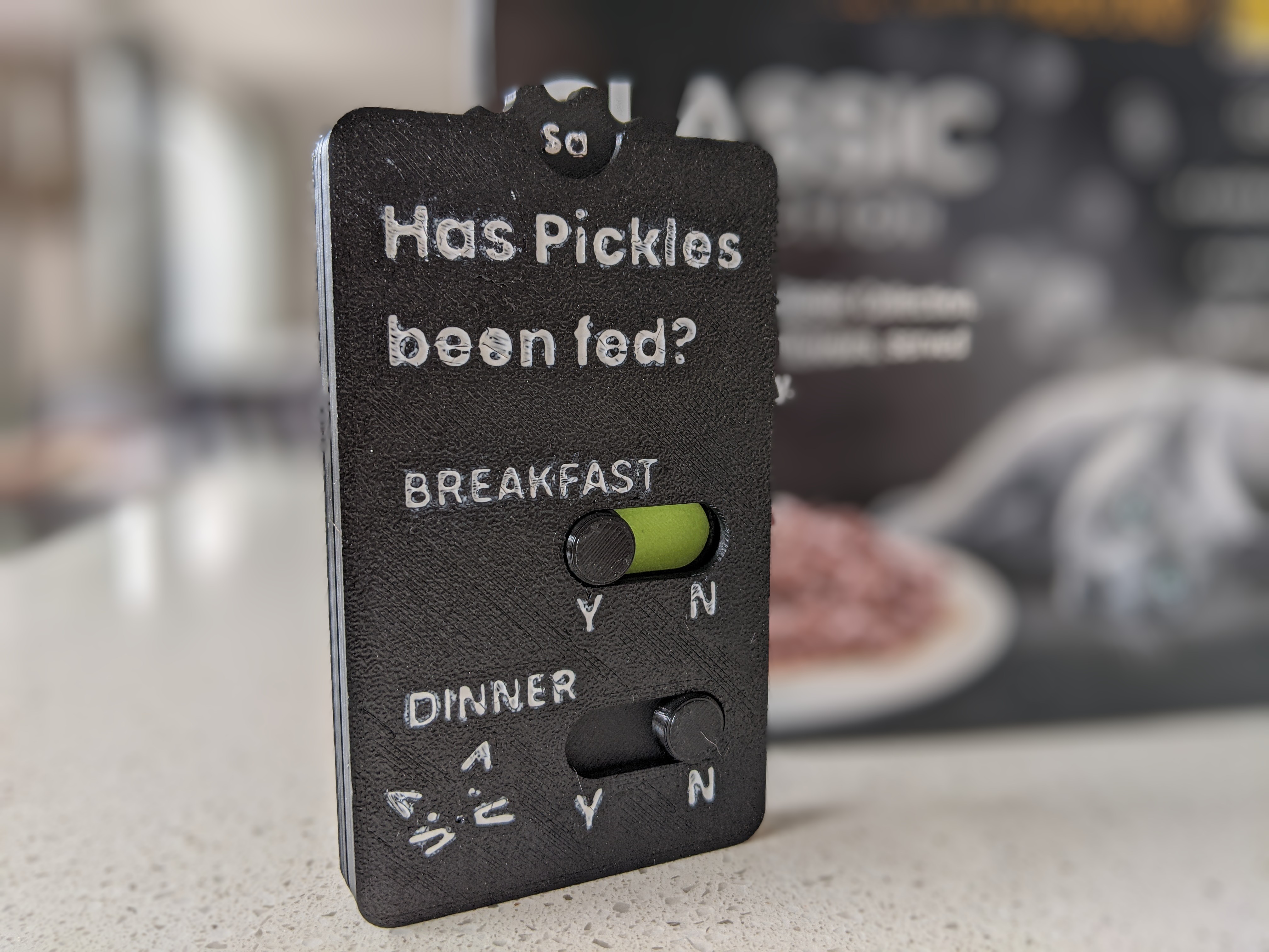 Slider Tracker for Pet feeding