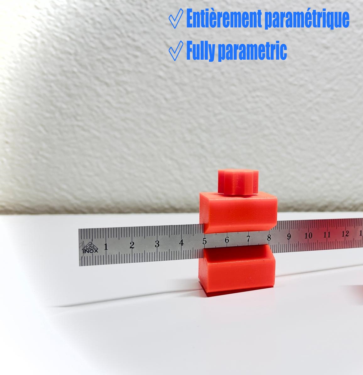 Butée de règle PARAMETRIQUE -  rule stop PARAMETRIC