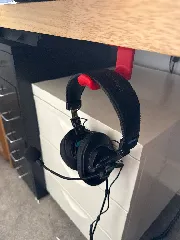 Longer Under-desk Headphone Hanger