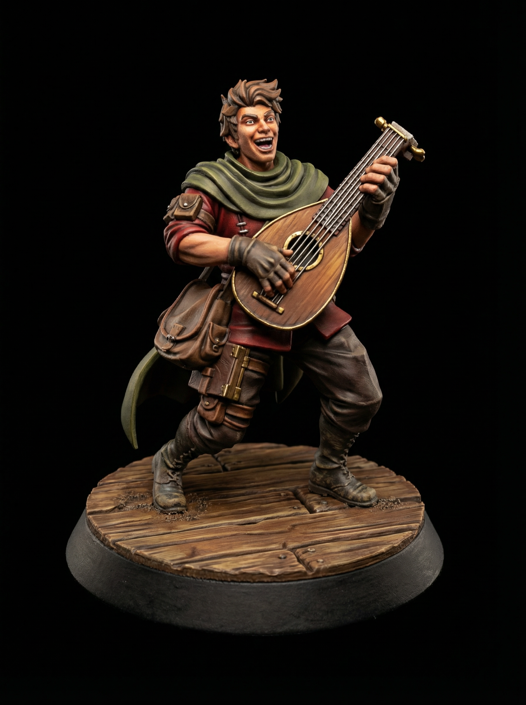 FREE NPC Bard Fantasy Miniatures 32mm STL for TTRPG