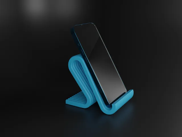 Modern Curved Phone Stand