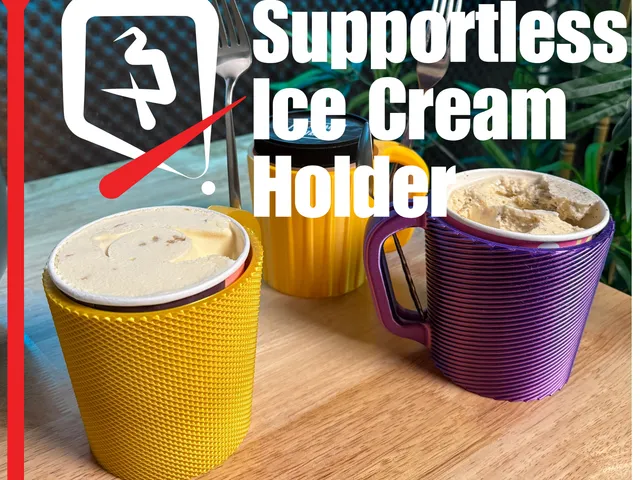 Ice cream Pint Holder- Supportless