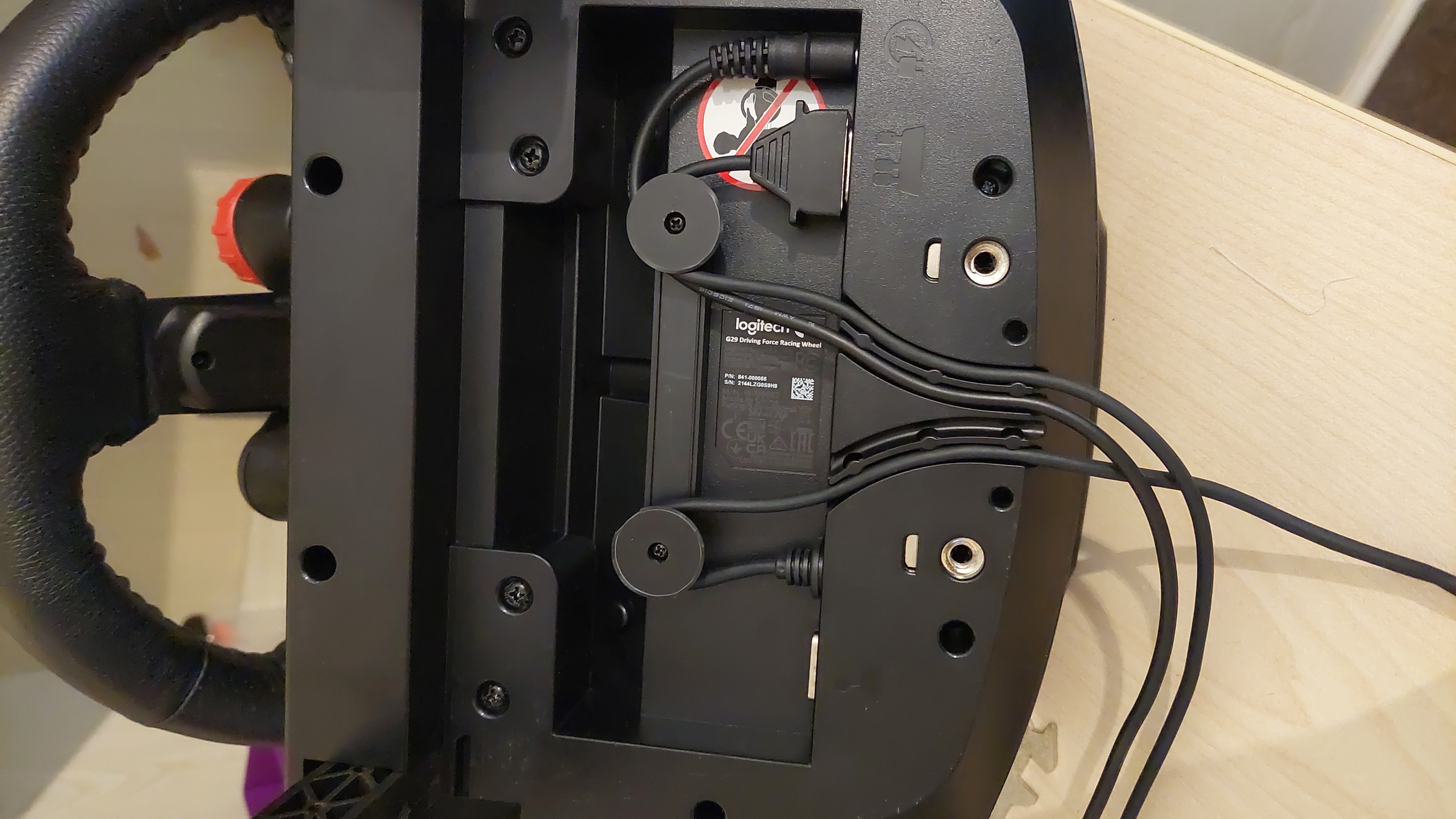Replacement wire guides for Logitech G29 racing wheel