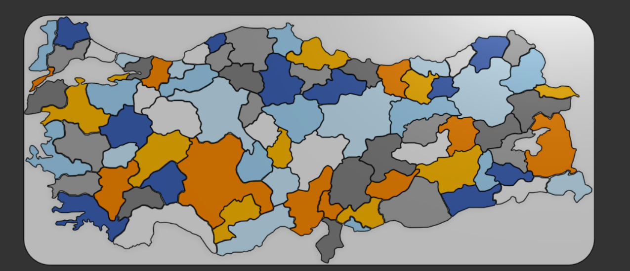 Türkiye Haritası / Turkey Map