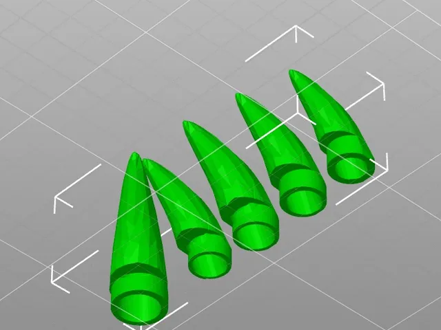 Finger Claws with connection point for gloves CONCEPT