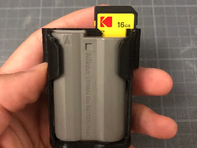 Nikon battery and SD card belt holder