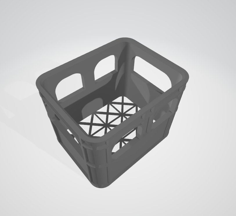 AA Battery Beer Crate Remix (wihout separators - for empty bateries) 3D model thumbnail