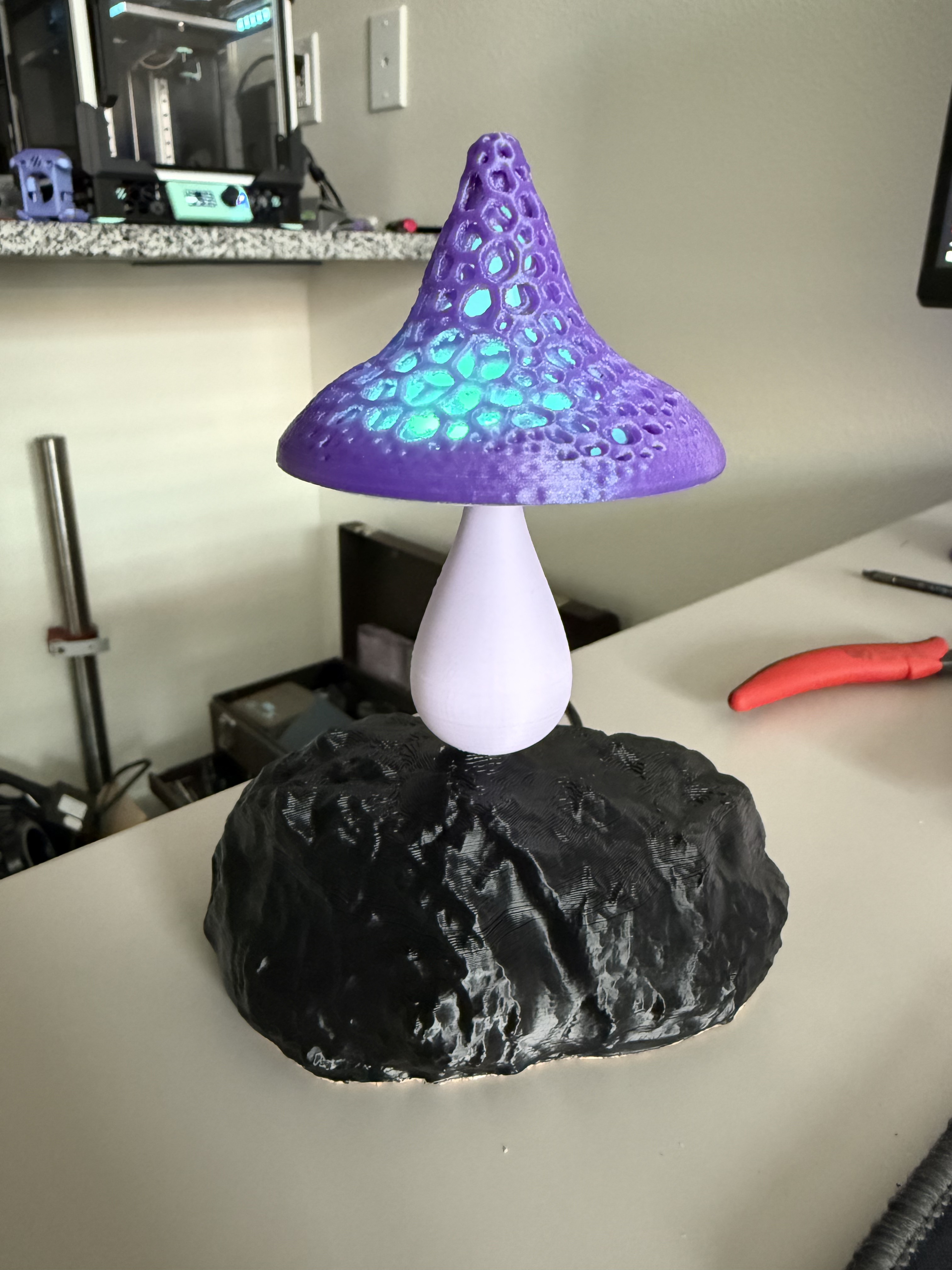 Rock Base for Mushroom Light 3D model thumbnail
