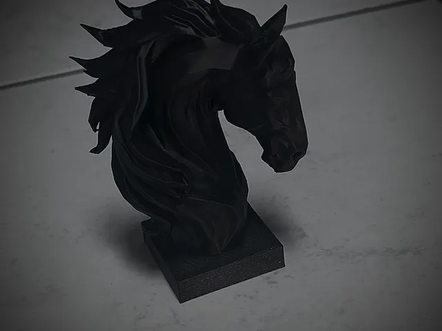 Low Poly Horse Head Remix
