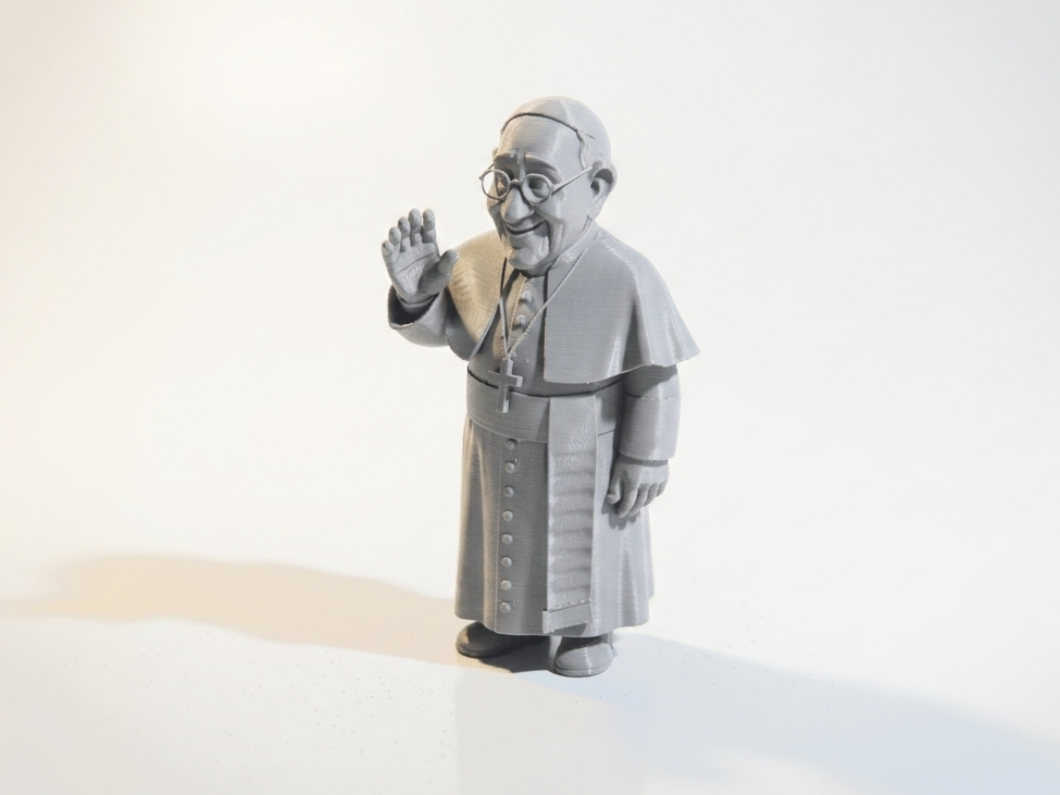 Pope Waving Figurine Historical 3D Printable