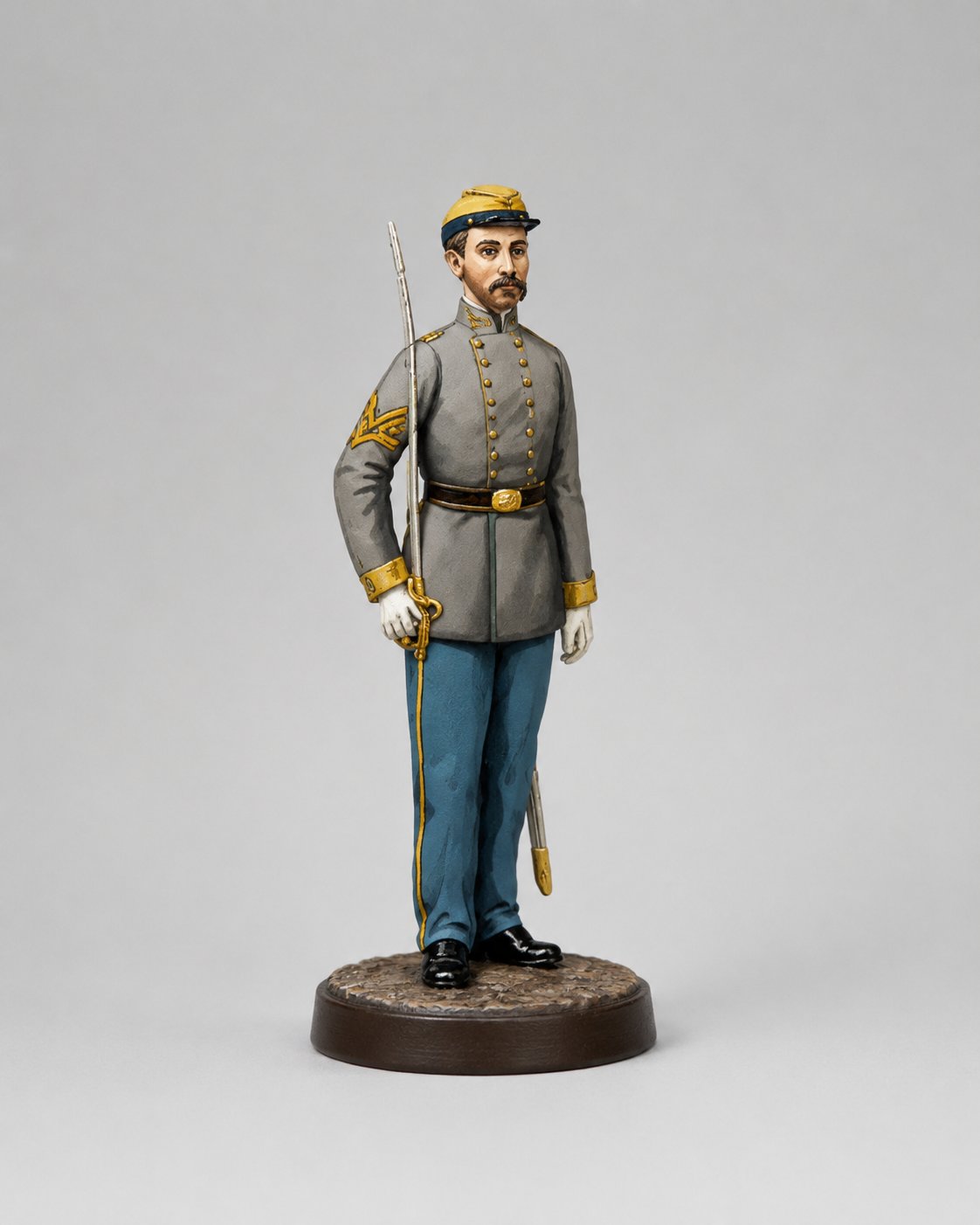 US Militärfigur in historischer Uniform süd / US military figure in historic uniform south