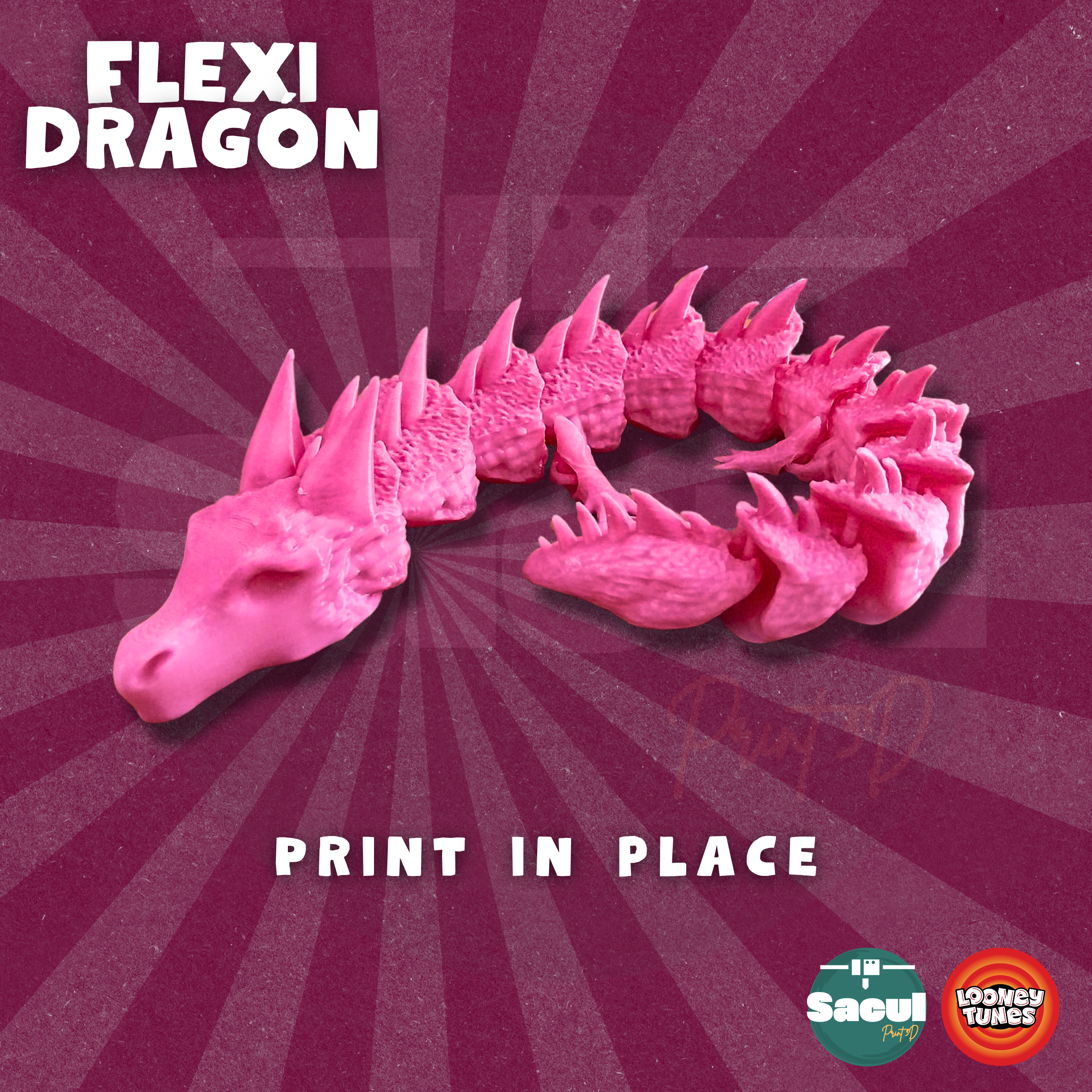 ¡Dragón Articulable - Archivo STL para Impresión 3D!