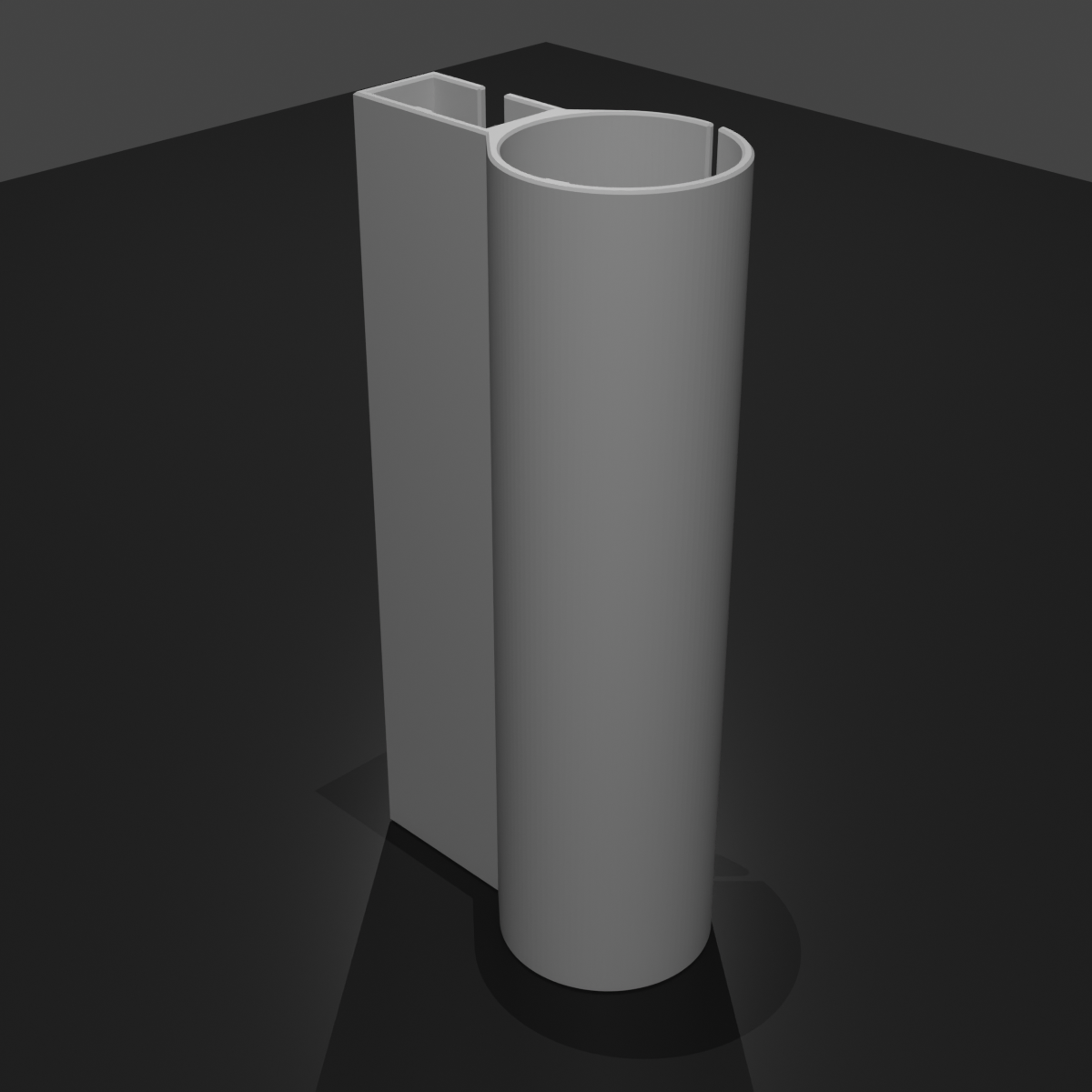 Behind TV Nvidia Shield Tube Mount