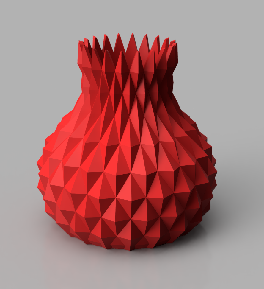 Faceted vase
