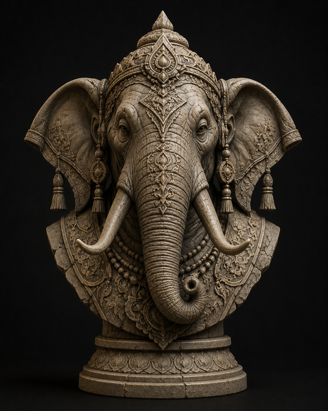 Elefante Sagrado – Busto STL para Impresión 3D