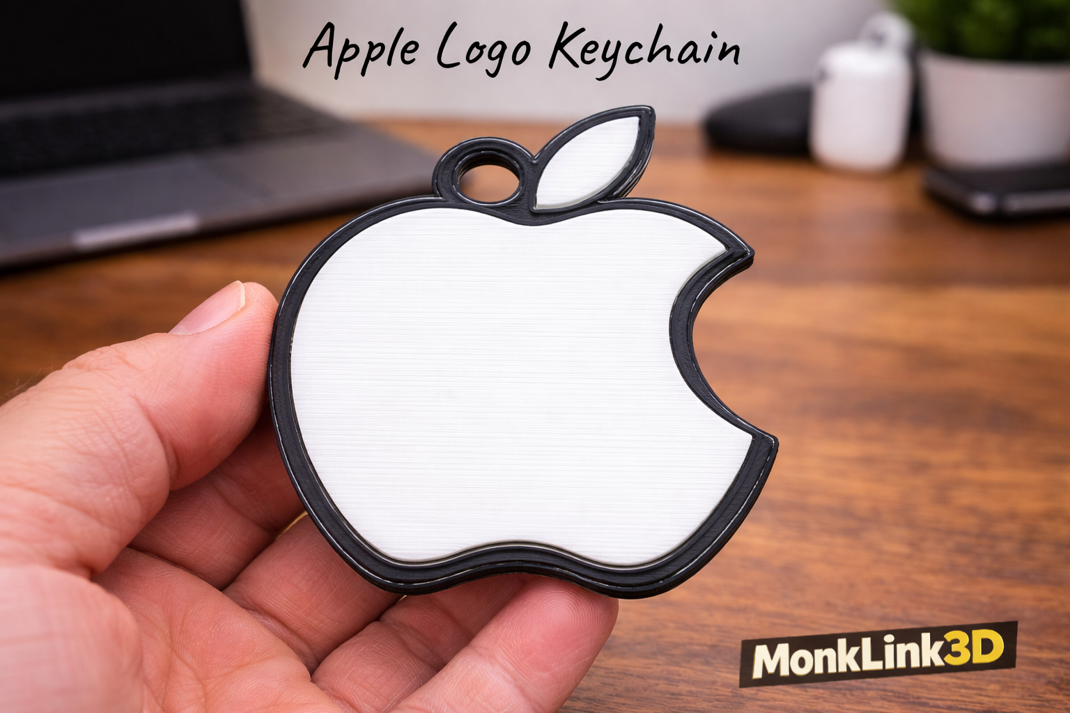 Apple Logo Keychain