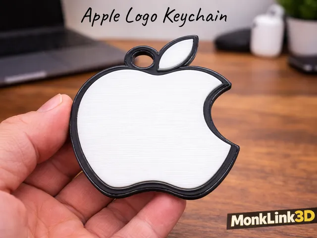 Apple Logo Keychain