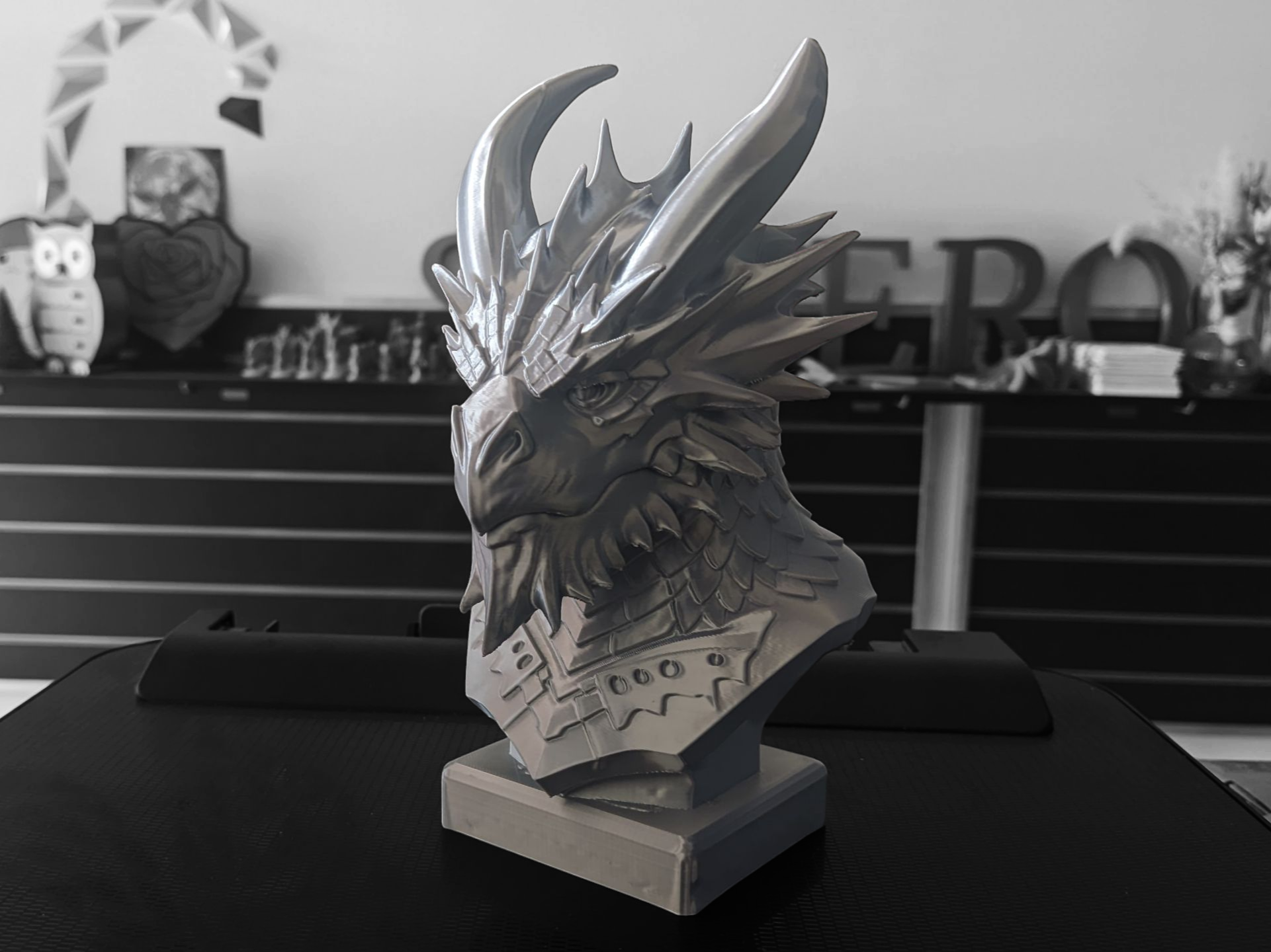Iron Dragon Bust