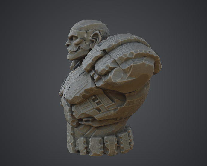 Stone Juggernaut Warrior Bust — miniatura 3