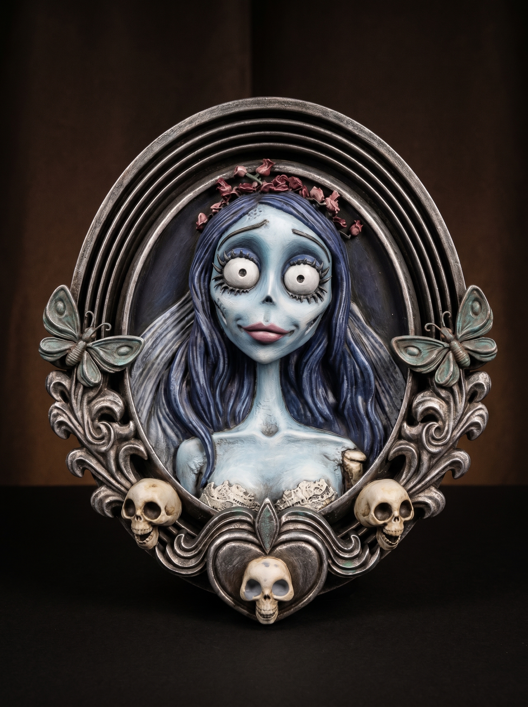 Corpse Bride Frame STL | Gothic Wall Decor 3D Print | FanArt
