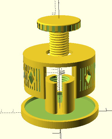 Miniatura 2 do modelo 3D Compact Cablebox with Screw Lock (Parametric)