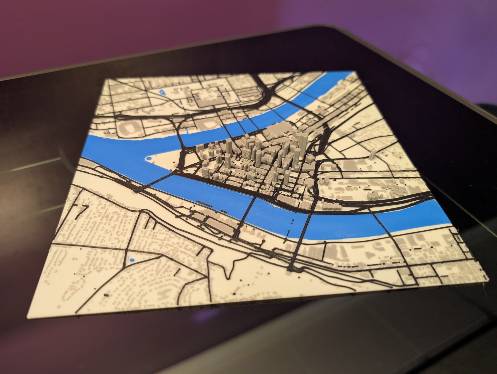 Pittsburgh Map (Multi Filiment)