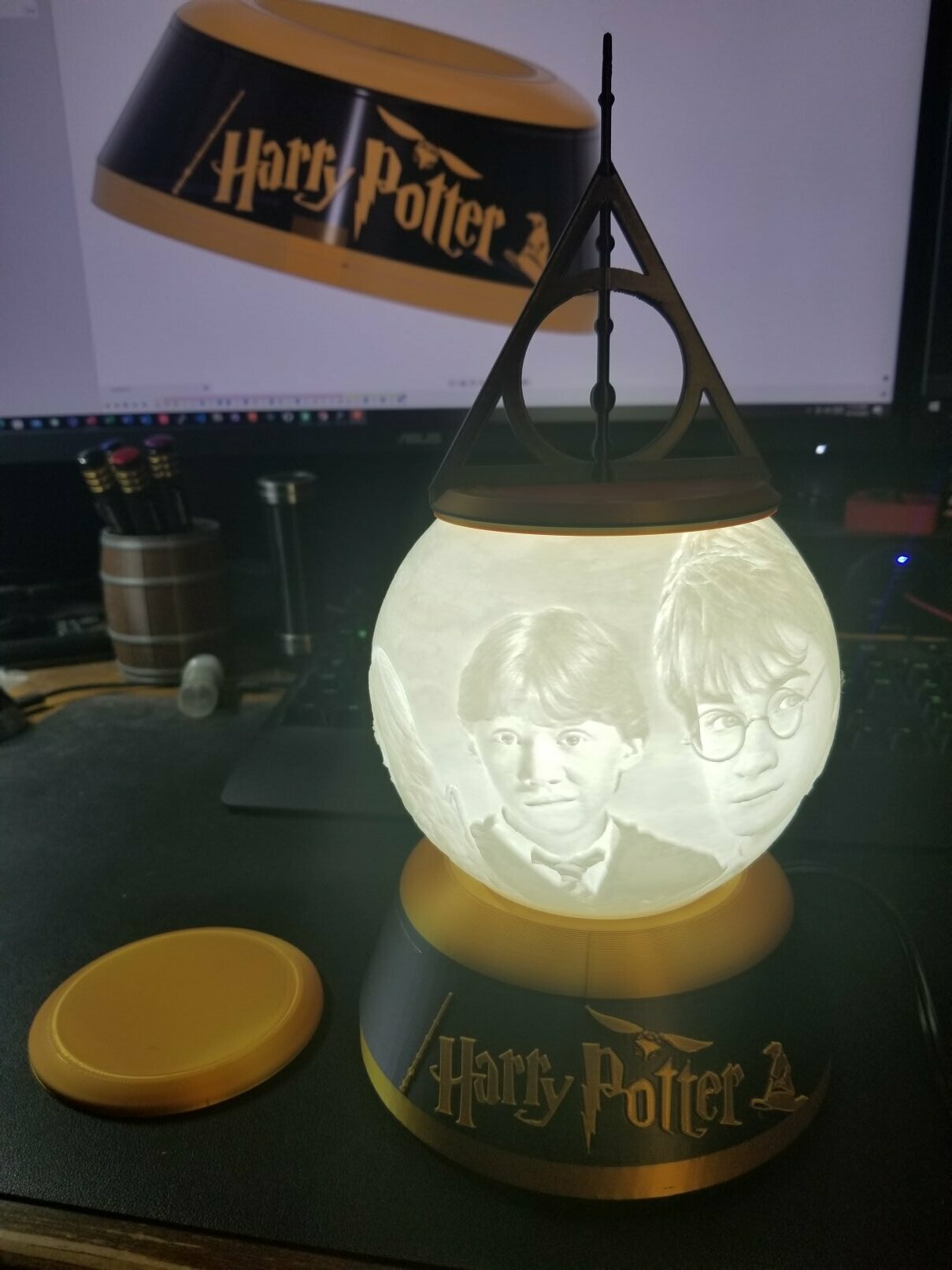 Harry Potter Themed Lithophane Night Light