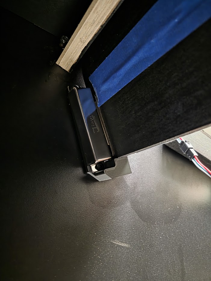 Virtual Pinball DMD Support Bracket for Magnet-Mounted Installations (PinballCabinet.com Flatpack Compatible)