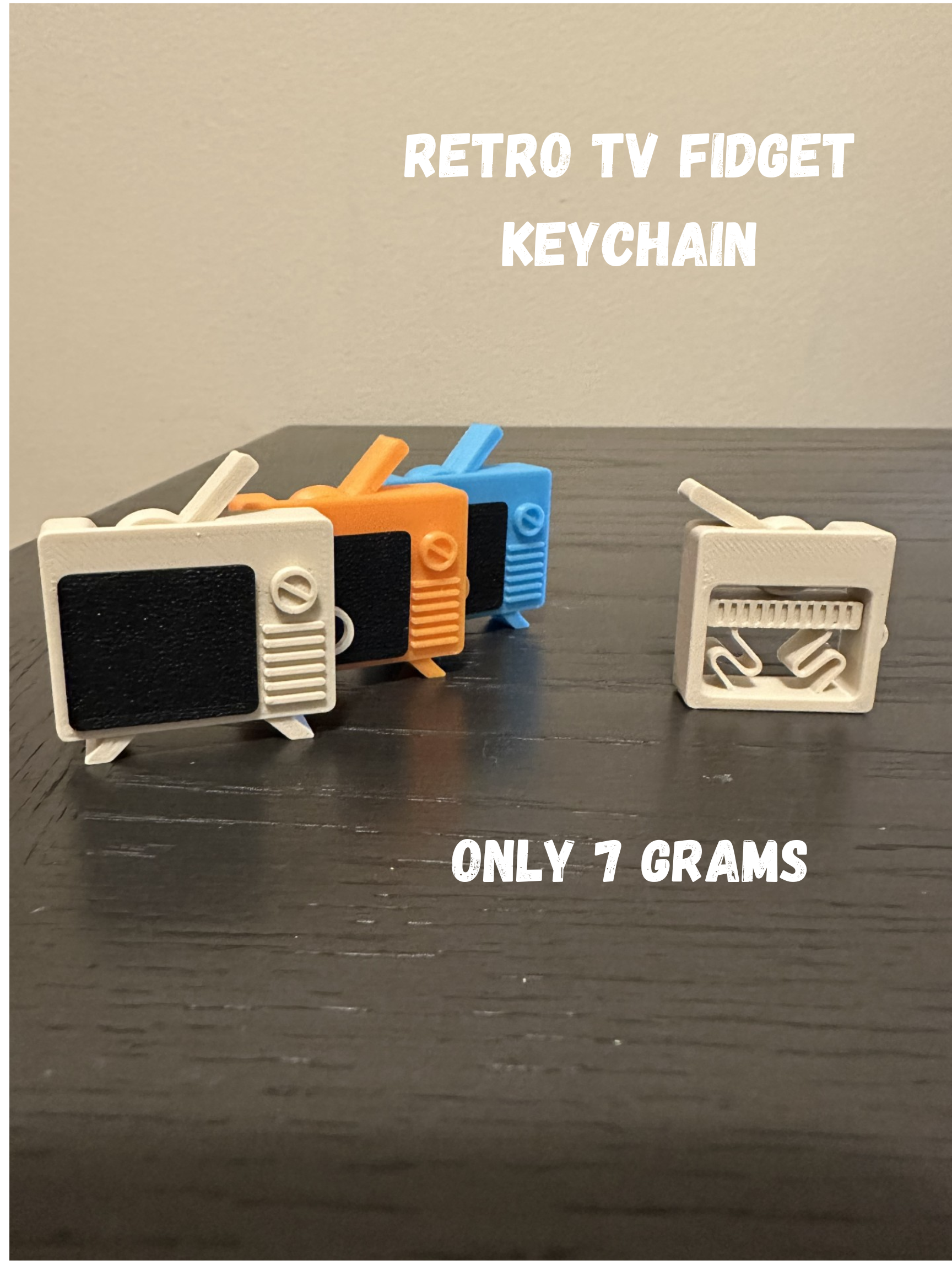 Retro TV Toggle Switch Fidget (with keychain)