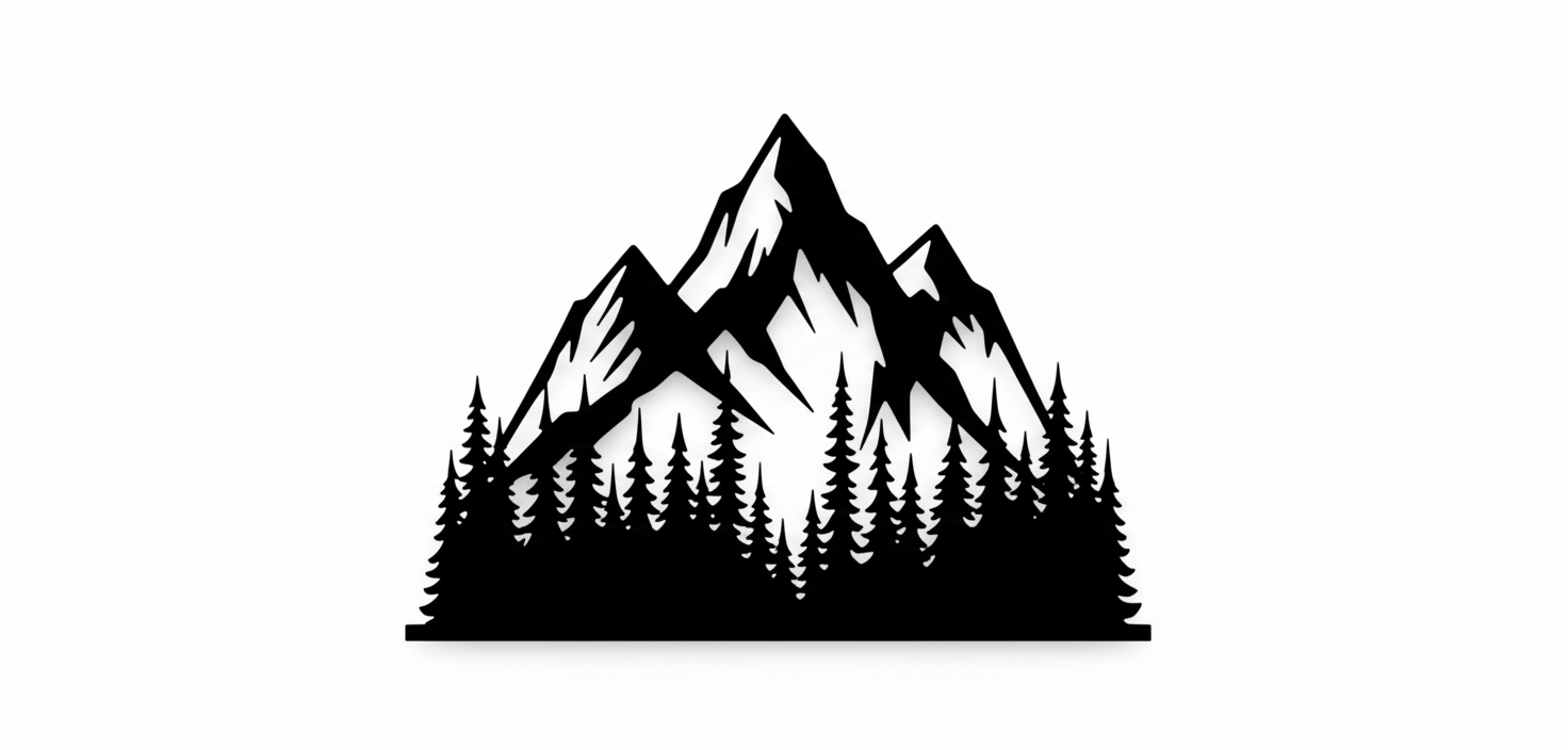 Mountains modern wall decoration