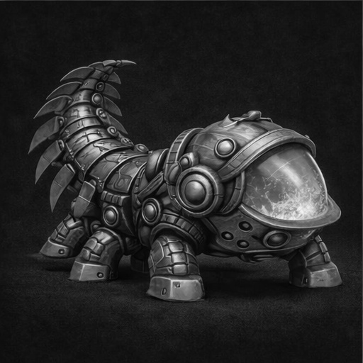 Support-Free Armoured Dune Creature – DuneDrill (RootRigs Series)